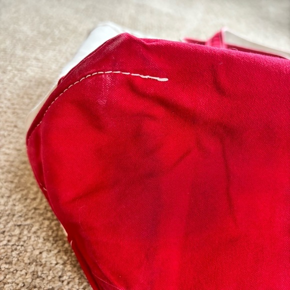 🎈Vintage LL Bean Red and White Canvas Boat and Tote Bag​​​ - Picture 5 of 9